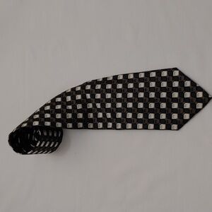 Knightsbridge Men's Geometric Pattern Silk Tie